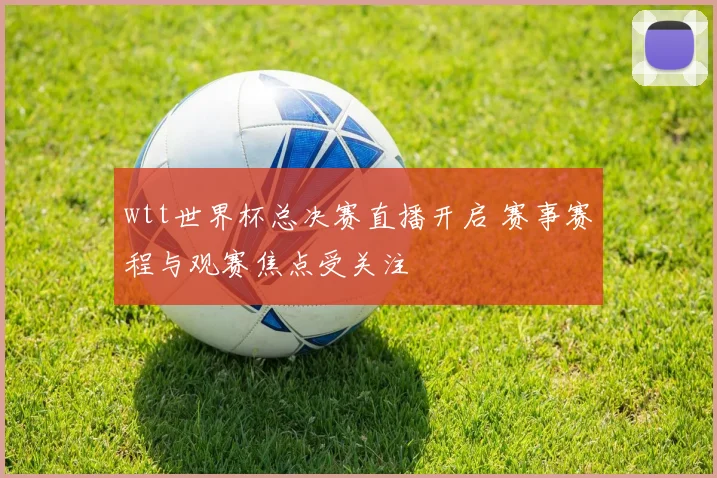 wtt世界杯总决赛直播开启 赛事赛程与观赛焦点受关注